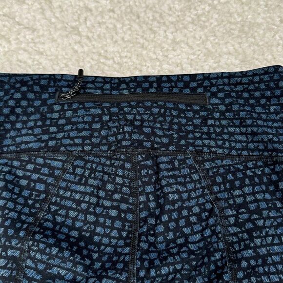 Lululemon Pace Rival Crop Legging Shatter Weave Desert Teal Blue - Picture 8 of 14